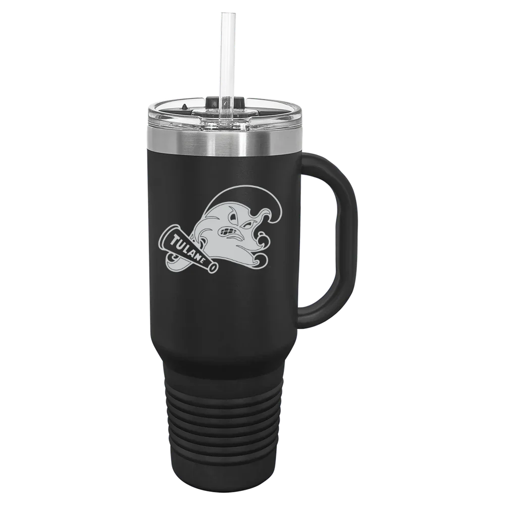 Tulane University Polar Camel 40 oz. Travel Mug with Snap Lid & Straw