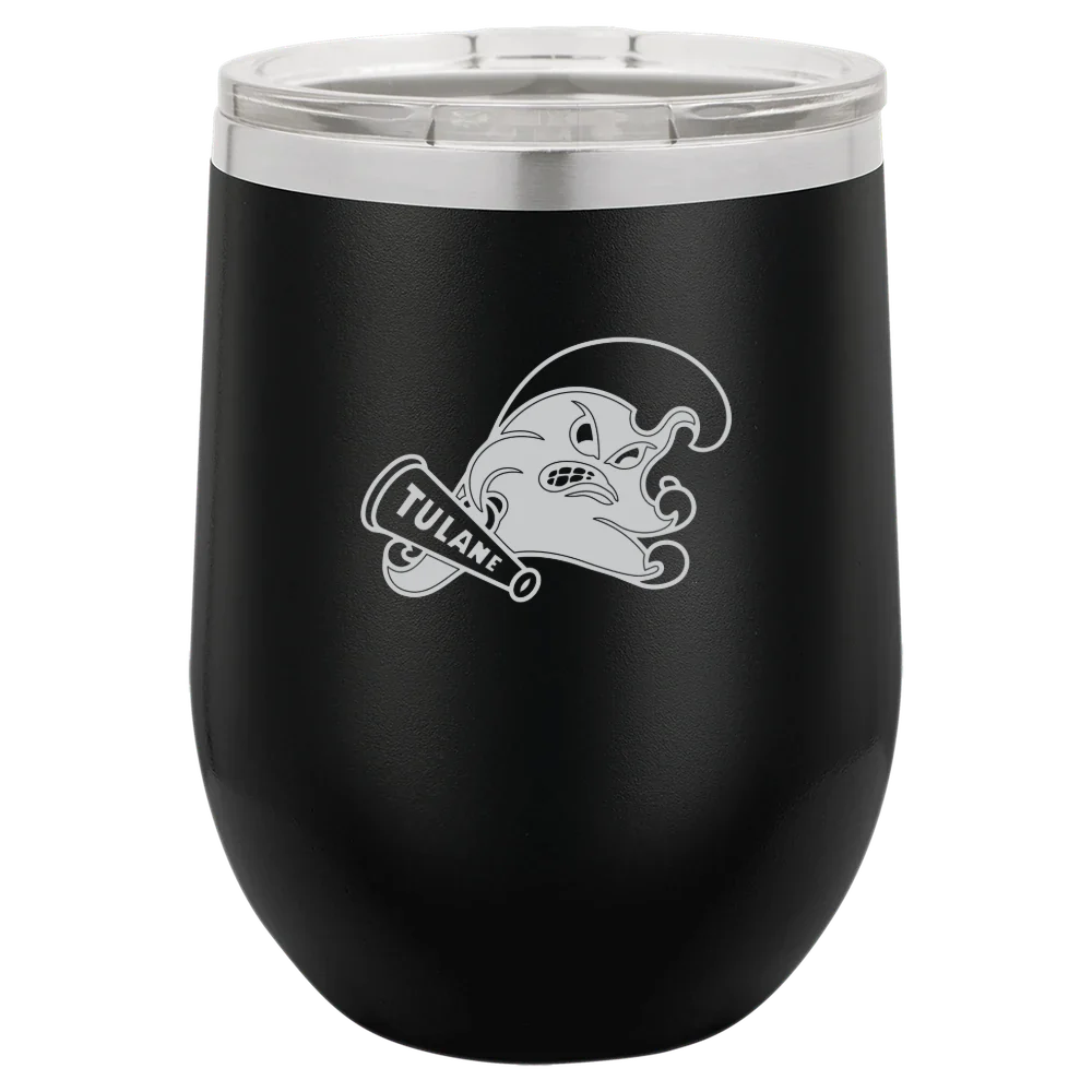 Tulane University Polar Camel 12 oz. Stemless Wine Tumbler