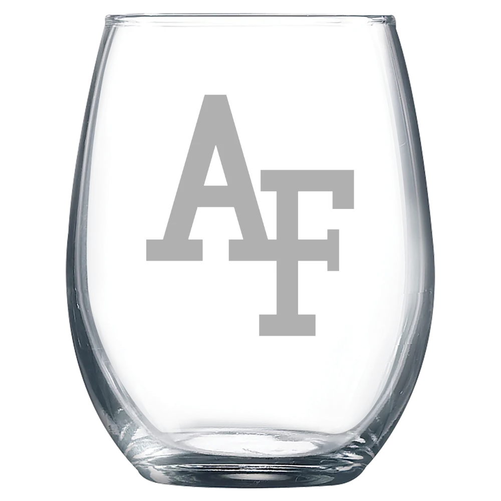 U.S. Air Force Academy Polar Camel 9 oz. Stemless Wine Glass