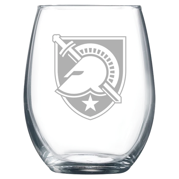 U.S. Military Academy Polar Camel 9 oz. Stemless Wine Glass