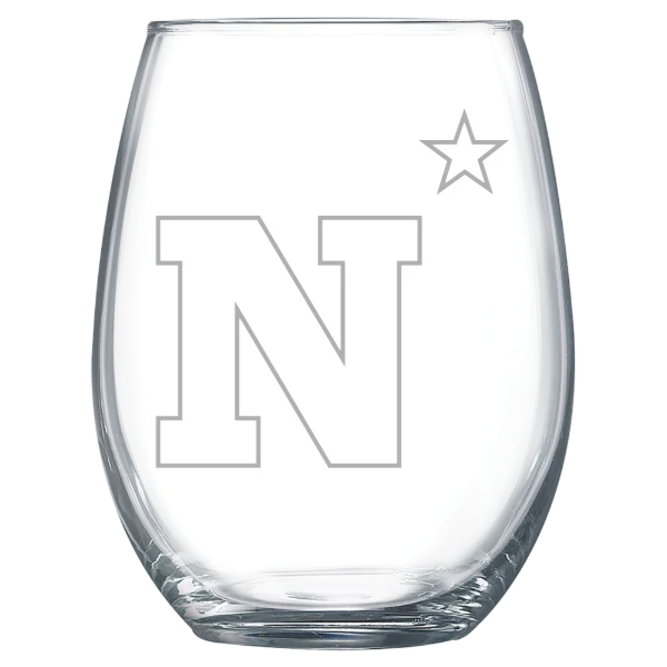 U.S. Naval Academy Polar Camel 15 oz. Stemless Wine Glass