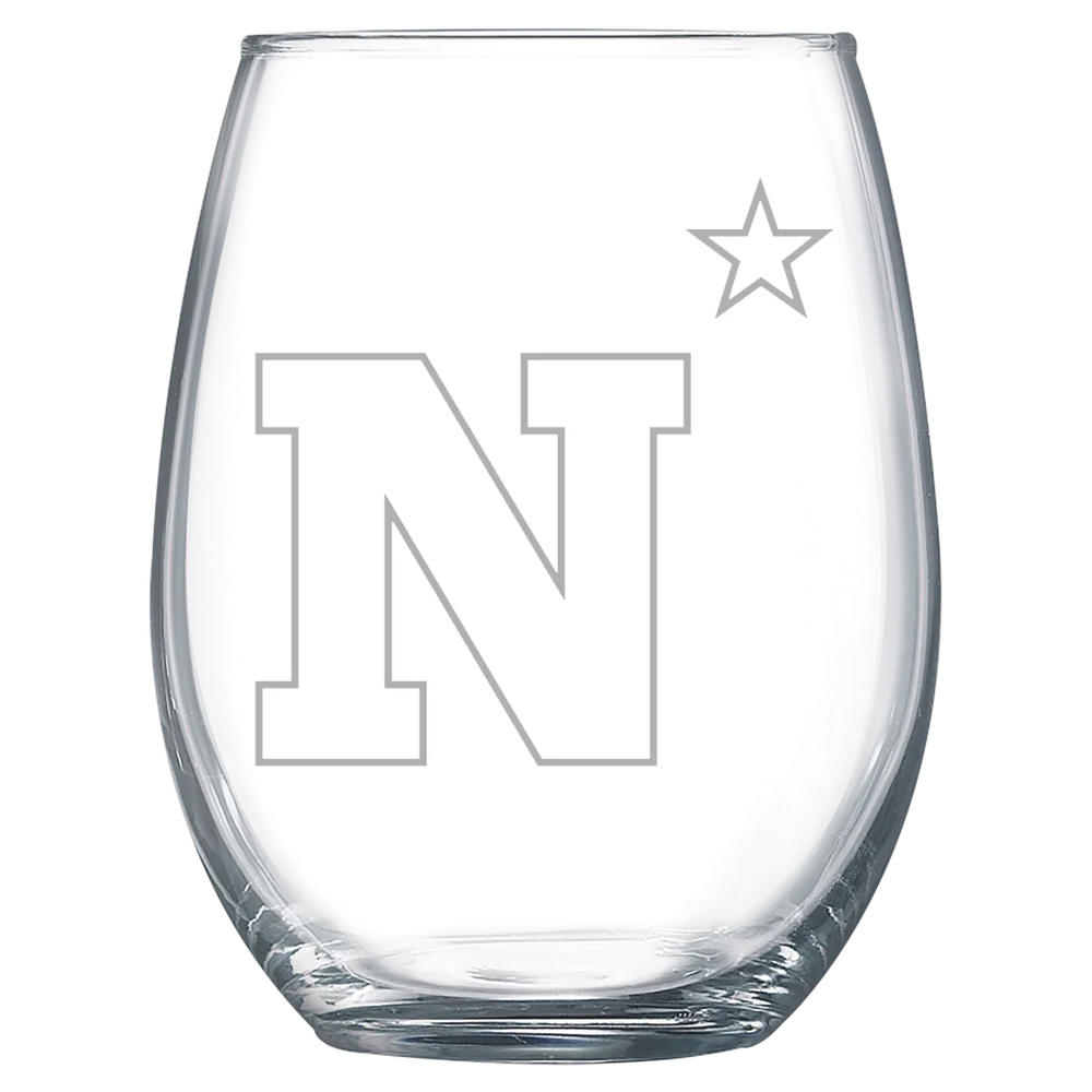 U.S. Naval Academy Polar Camel 15 oz. Stemless Wine Glass