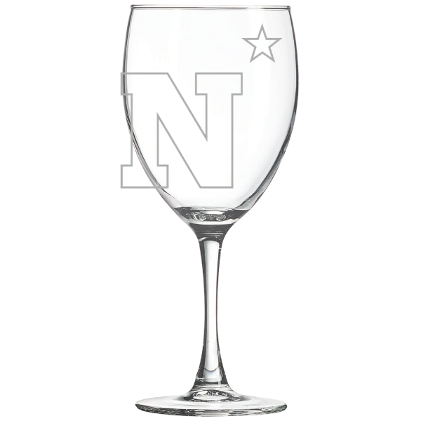 U.S. Naval Academy Polar Camel 10 1/2 oz. Wine Glass