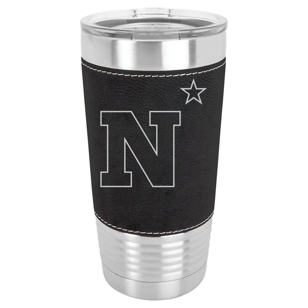 U.S. Naval Academy Polar Camel 20 oz. Leatherette Grip Tumbler with Standard Lid