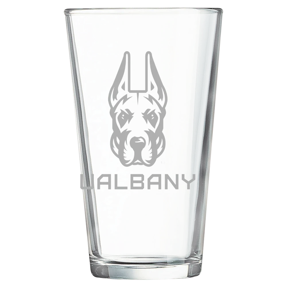 University at Albany Polar Camel 16 oz. Pint Mixing Glass