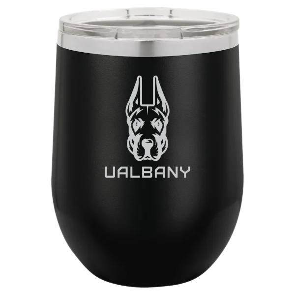 University at Albany Polar Camel 12 oz. Stemless Wine Tumbler