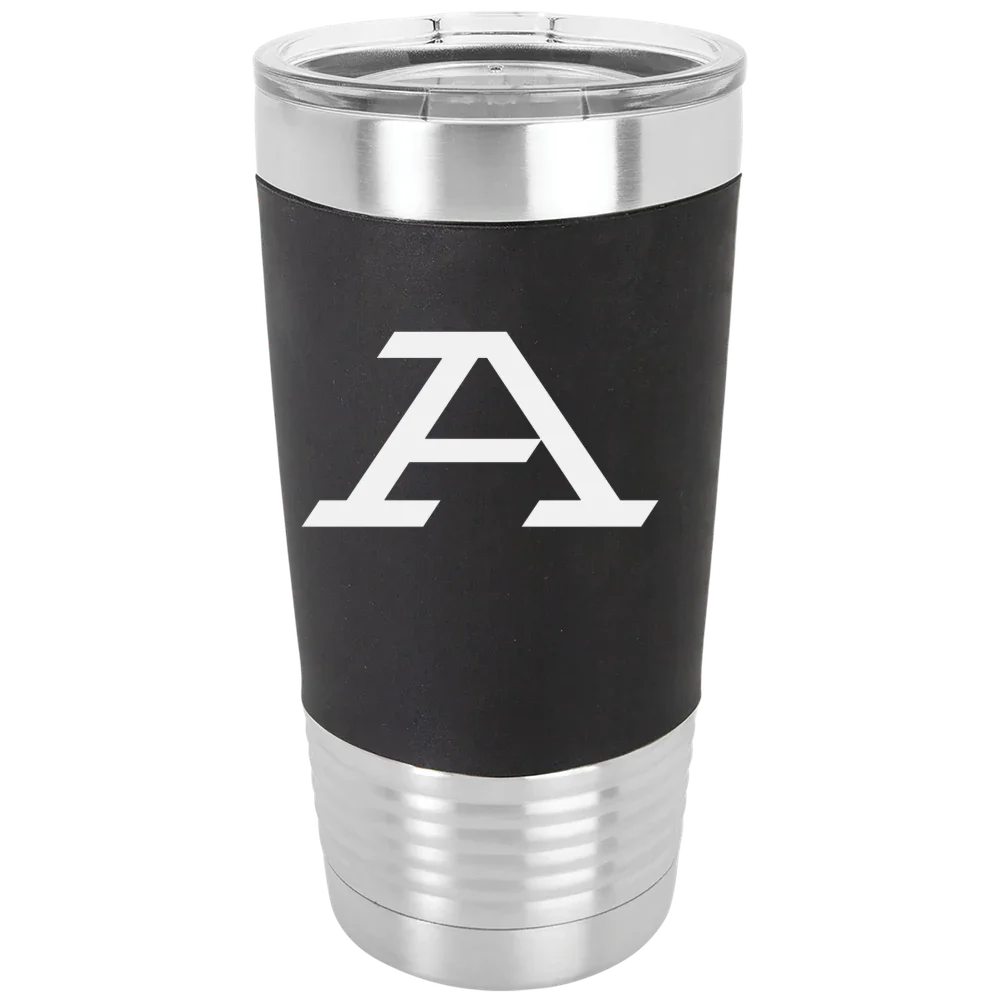 University of Akron Polar Camel 20 oz. Silicone Grip Tumbler with Standard Lid