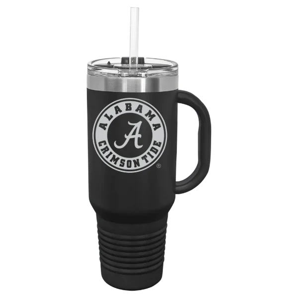 University of Alabama Polar Camel 40 oz. Travel Mug with Snap Lid & Straw