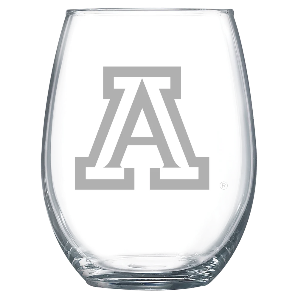 University of Arizona Polar Camel 15 oz. Stemless Wine Glass