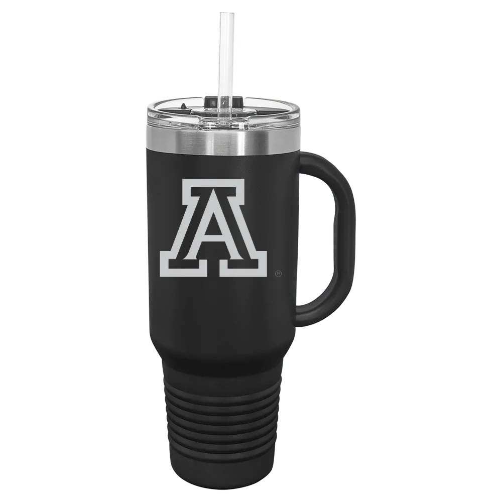 University of Arizona Polar Camel 40 oz. Travel Mug with Snap Lid & Straw