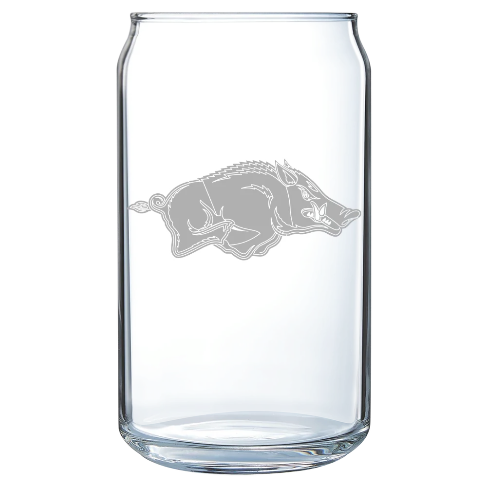 University of Arkansas, Fayetteville Polar Camel 16 oz. Can Glass