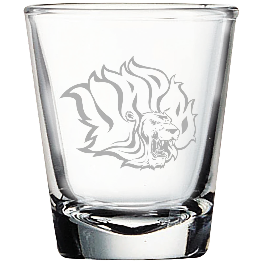 University of Arkansas, Pine Bluff Polar Camel 1.7 oz. Shot Glass