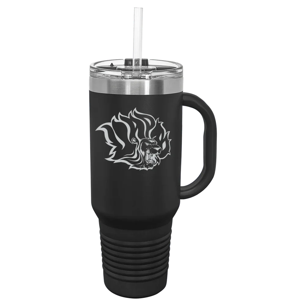 University of Arkansas, Pine Bluff Polar Camel 40 oz. Travel Mug with Snap Lid & Straw