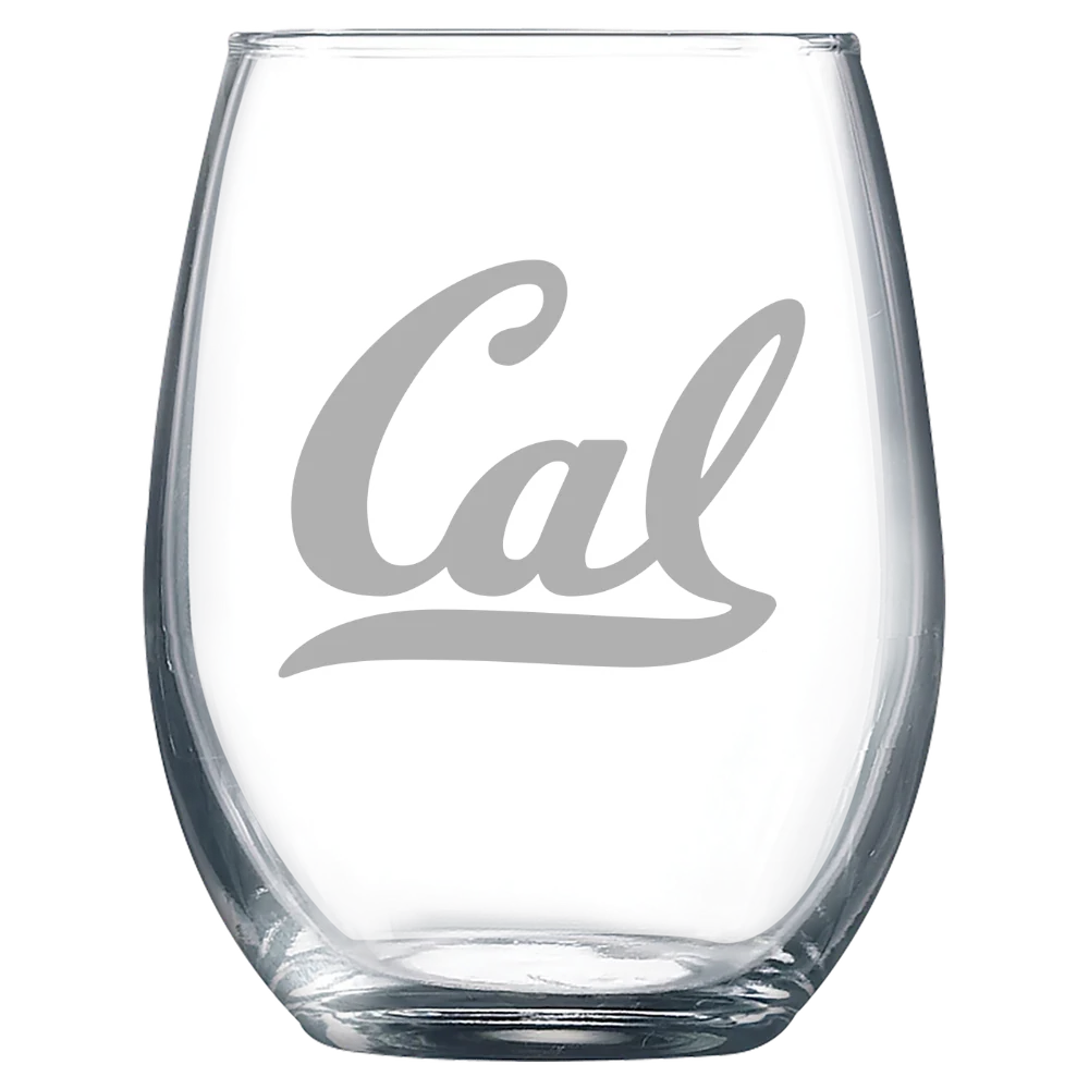 University of California, Berkeley Polar Camel 9 oz. Stemless Wine Glass