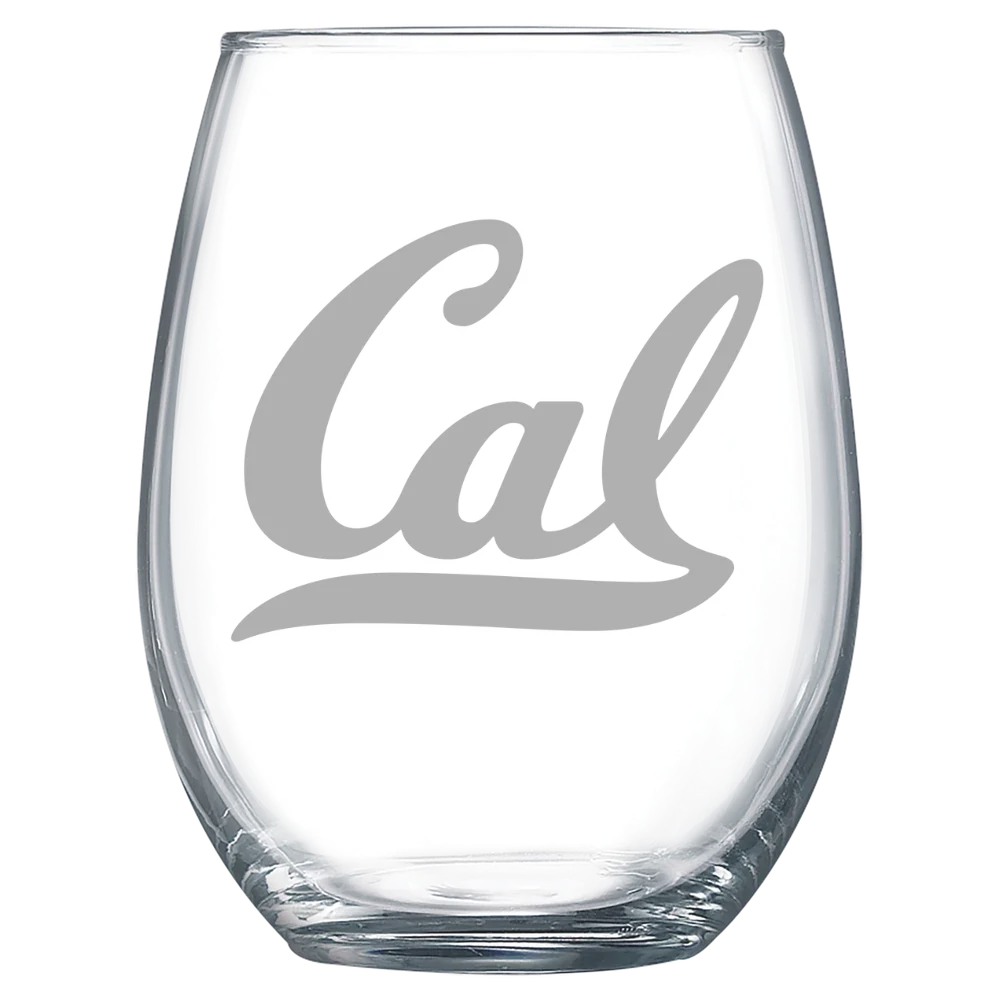 University of California, Berkeley Polar Camel 15 oz. Stemless Wine Glass