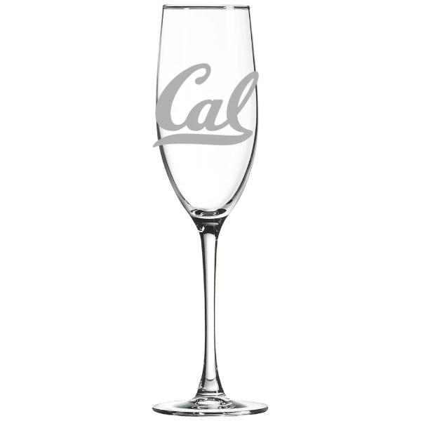 University of California, Berkeley Polar Camel 8 oz. Champagne Flute