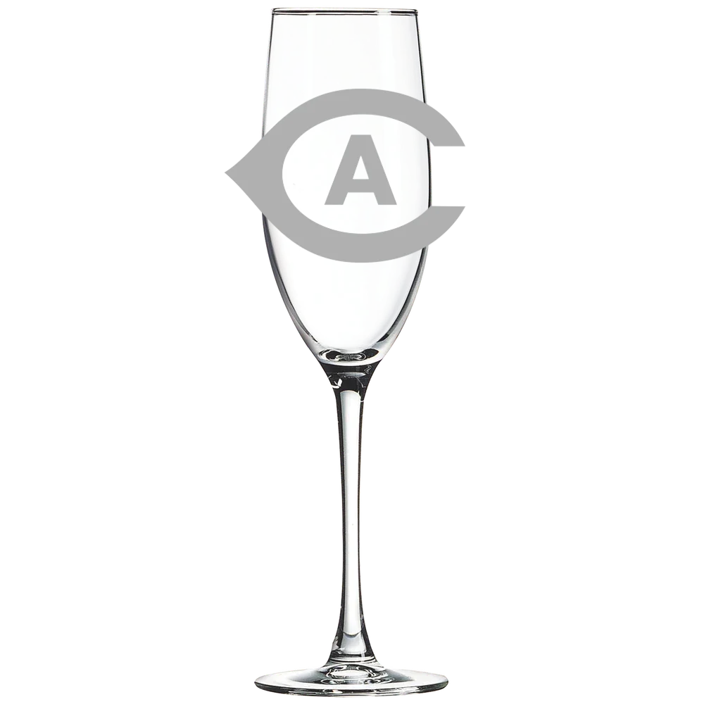 University of California, Davis Polar Camel 8 oz. Champagne Flute
