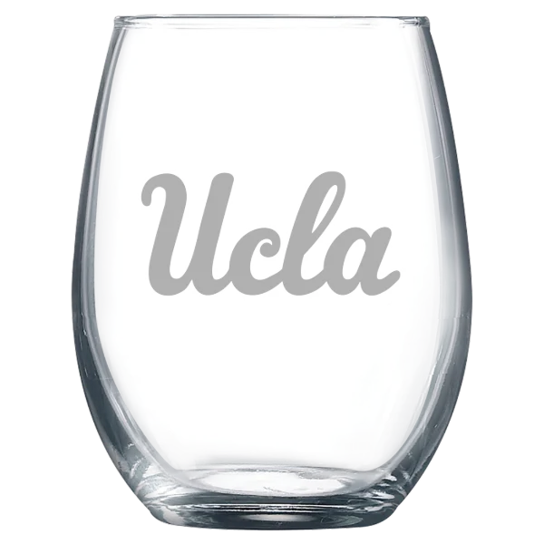 University of California, Los Angeles Polar Camel 9 oz. Stemless Wine Glass