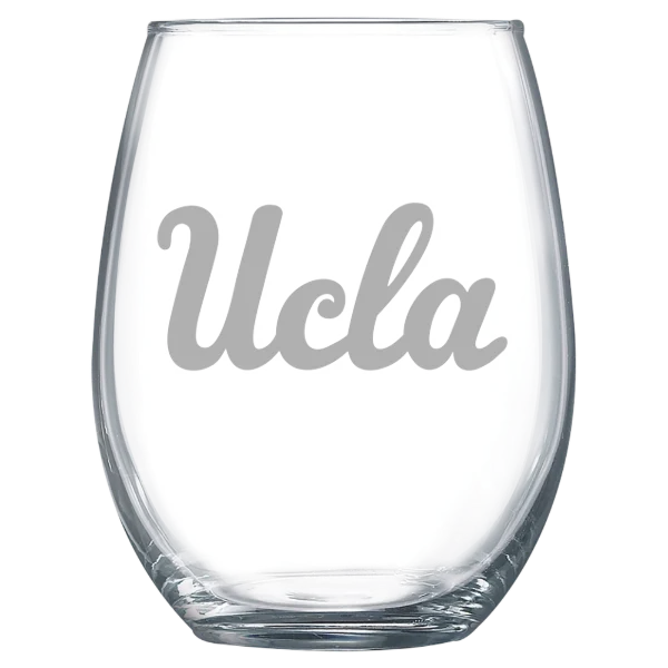University of California, Los Angeles Polar Camel 15 oz. Stemless Wine Glass
