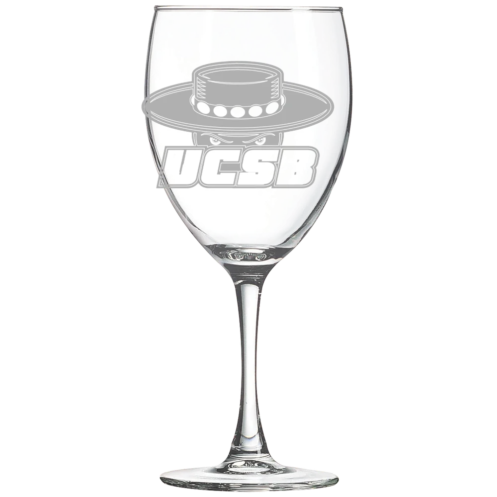 University of California, Santa Barbara Polar Camel 10 1/2 oz. Wine Glass