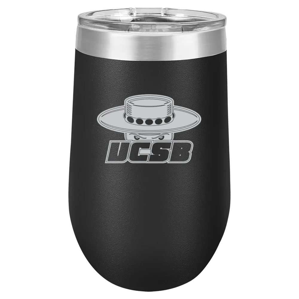 University of California, Santa Barbara Polar Camel 16 oz. Stemless Wine Tumbler