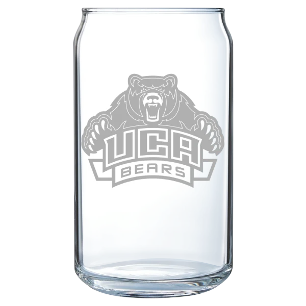 University of Central Arkansas Polar Camel 16 oz. Can Glass