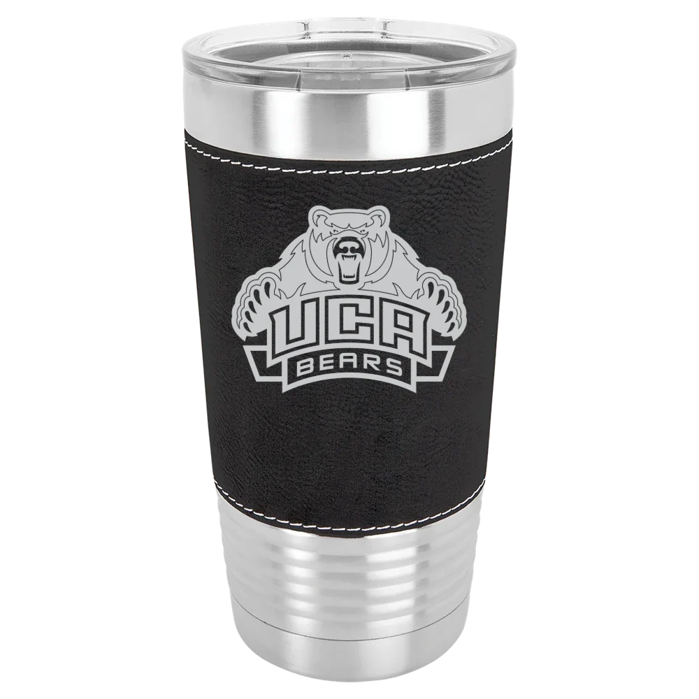 University of Central Arkansas Polar Camel 20 oz. Leatherette Grip Tumbler with Standard Lid