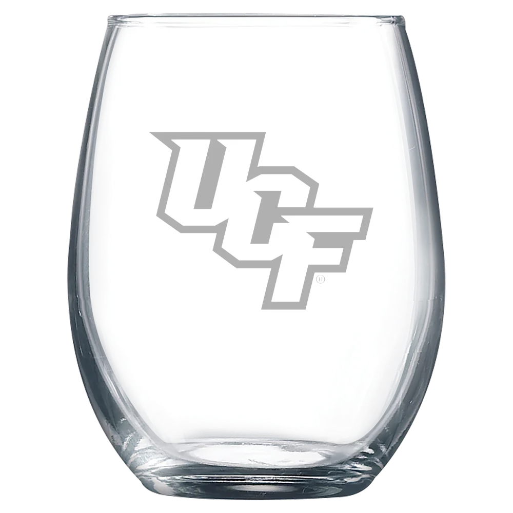 University of Central Florida Polar Camel 9 oz. Stemless Wine Glass