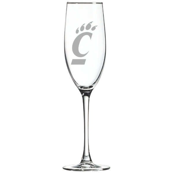 University of Cincinnati Polar Camel 8 oz. Champagne Flute