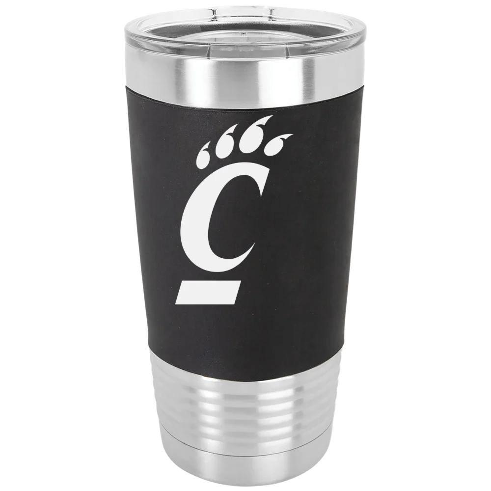 University of Cincinnati Polar Camel 20 oz. Silicone Grip Tumbler with Standard Lid