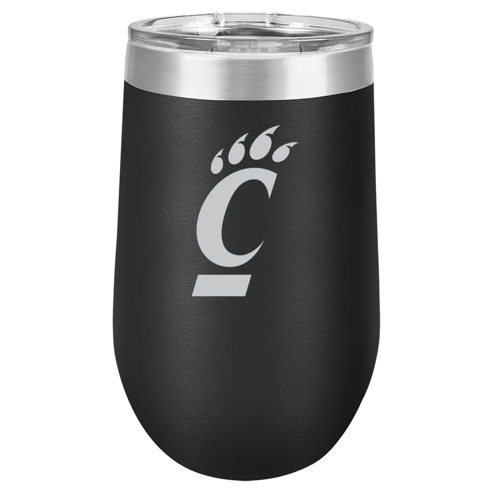 University of Cincinnati Polar Camel 16 oz. Stemless Wine Tumbler