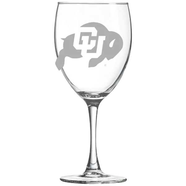 University of Colorado Boulder Polar Camel 10 1/2 oz. Wine Glass