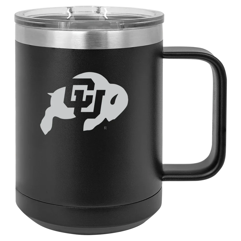 University of Colorado Boulder Polar Camel 15 oz. Mug with Slider Lid