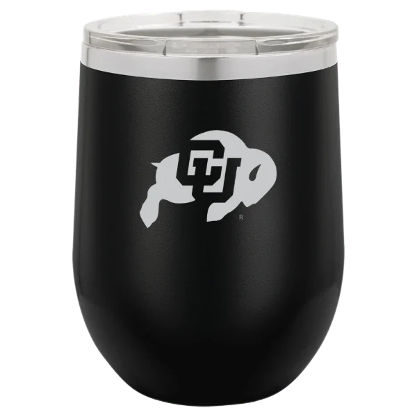 University of Colorado Boulder Polar Camel 12 oz. Stemless Wine Tumbler