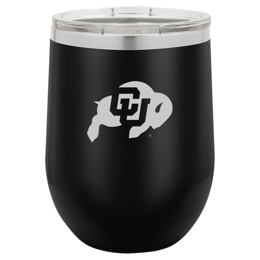 University of Colorado Boulder Polar Camel 12 oz. Stemless Wine Tumbler