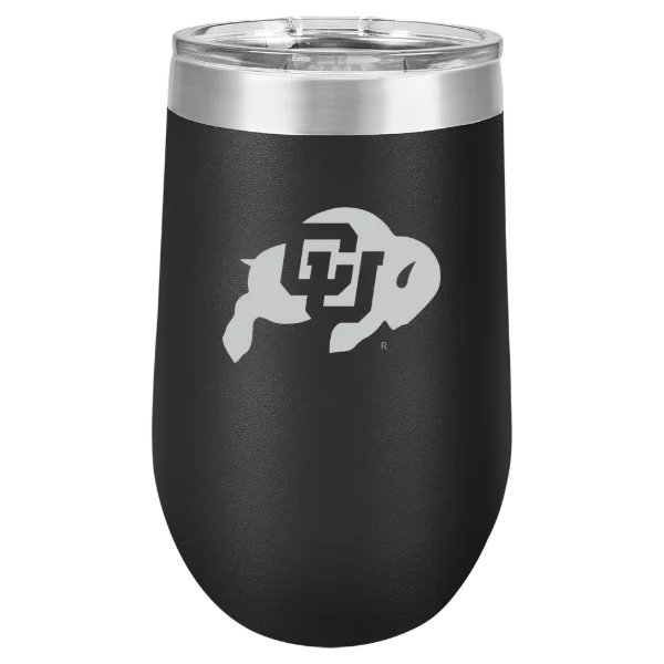 University of Colorado Boulder Polar Camel 16 oz. Stemless Wine Tumbler