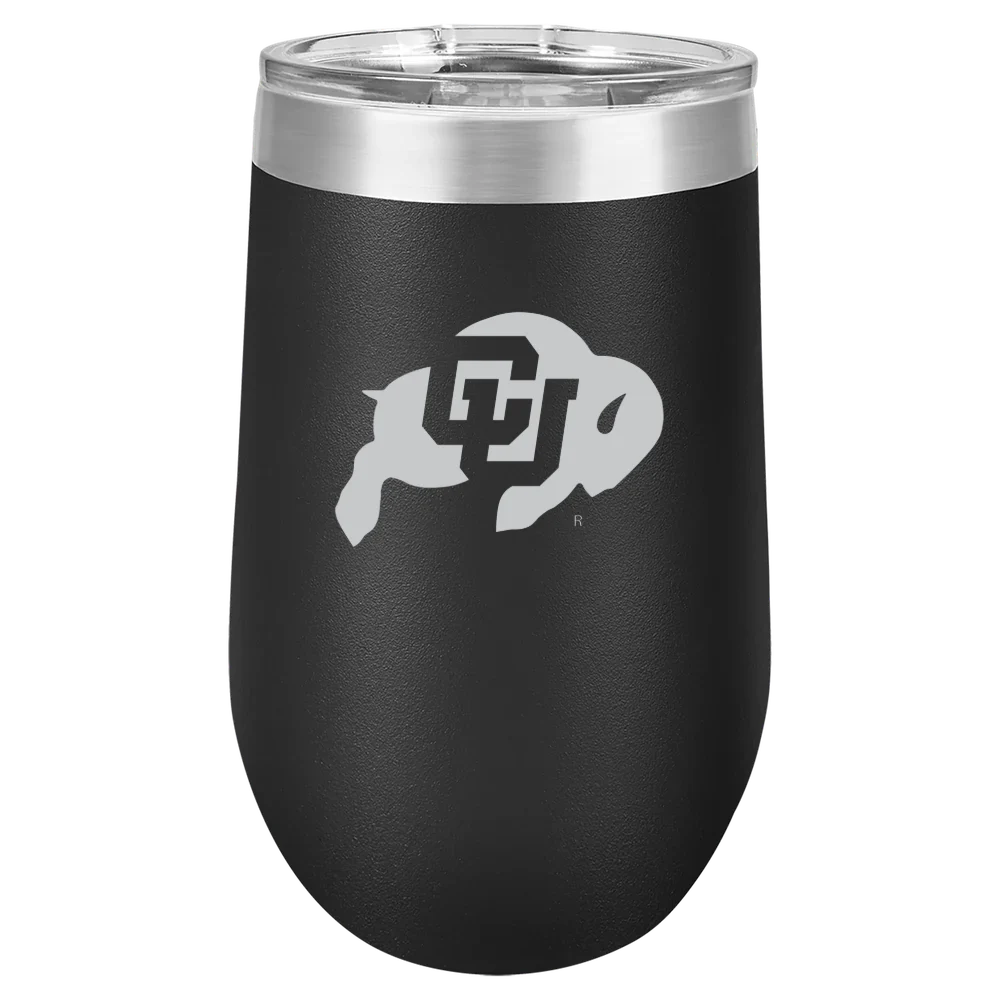 University of Colorado Boulder Polar Camel 16 oz. Stemless Wine Tumbler