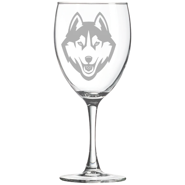 University of Connecticut Polar Camel 10 1/2 oz. Wine Glass