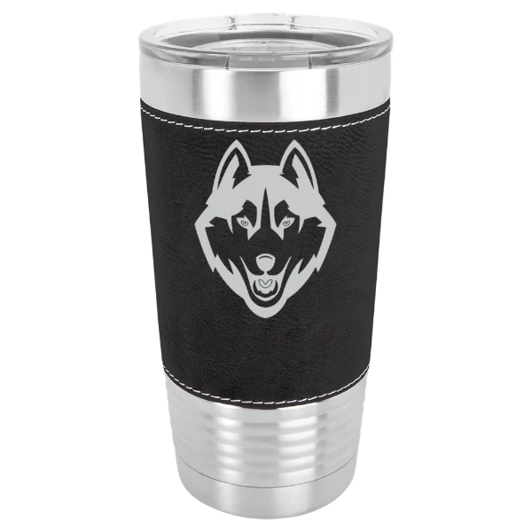 University of Connecticut Polar Camel 20 oz. Leatherette Grip Tumbler with Standard Lid