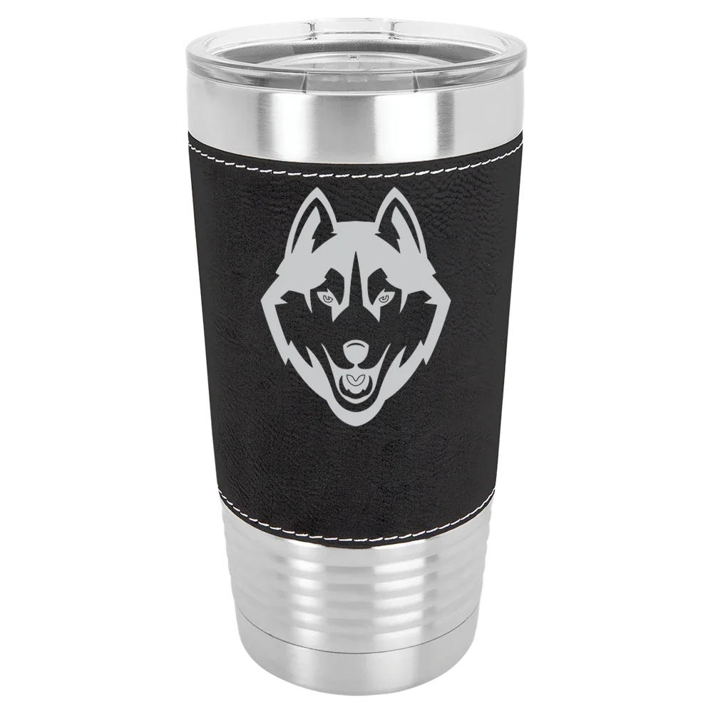 University of Connecticut Polar Camel 20 oz. Leatherette Grip Tumbler with Standard Lid