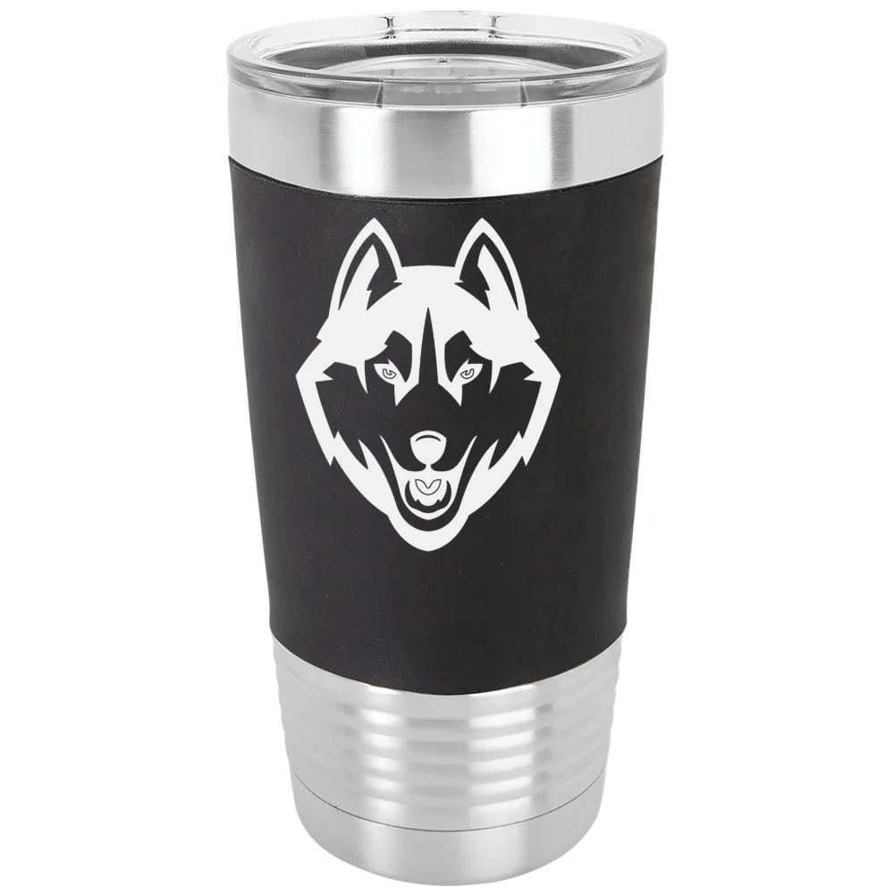 University of Connecticut Polar Camel 20 oz. Silicone Grip Tumbler with Standard Lid