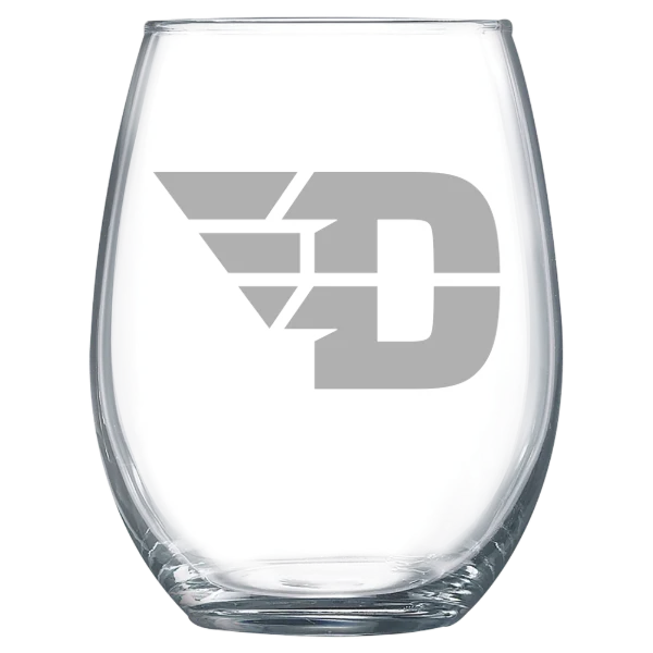 University of Dayton Polar Camel 15 oz. Stemless Wine Glass