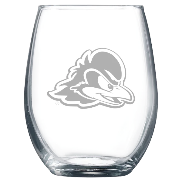 University of Delaware Polar Camel 9 oz. Stemless Wine Glass
