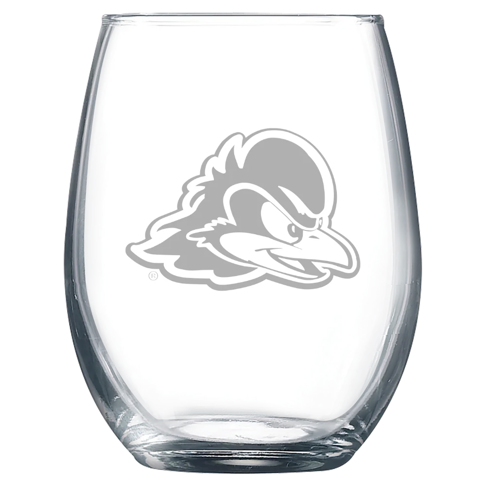 University of Delaware Polar Camel 9 oz. Stemless Wine Glass