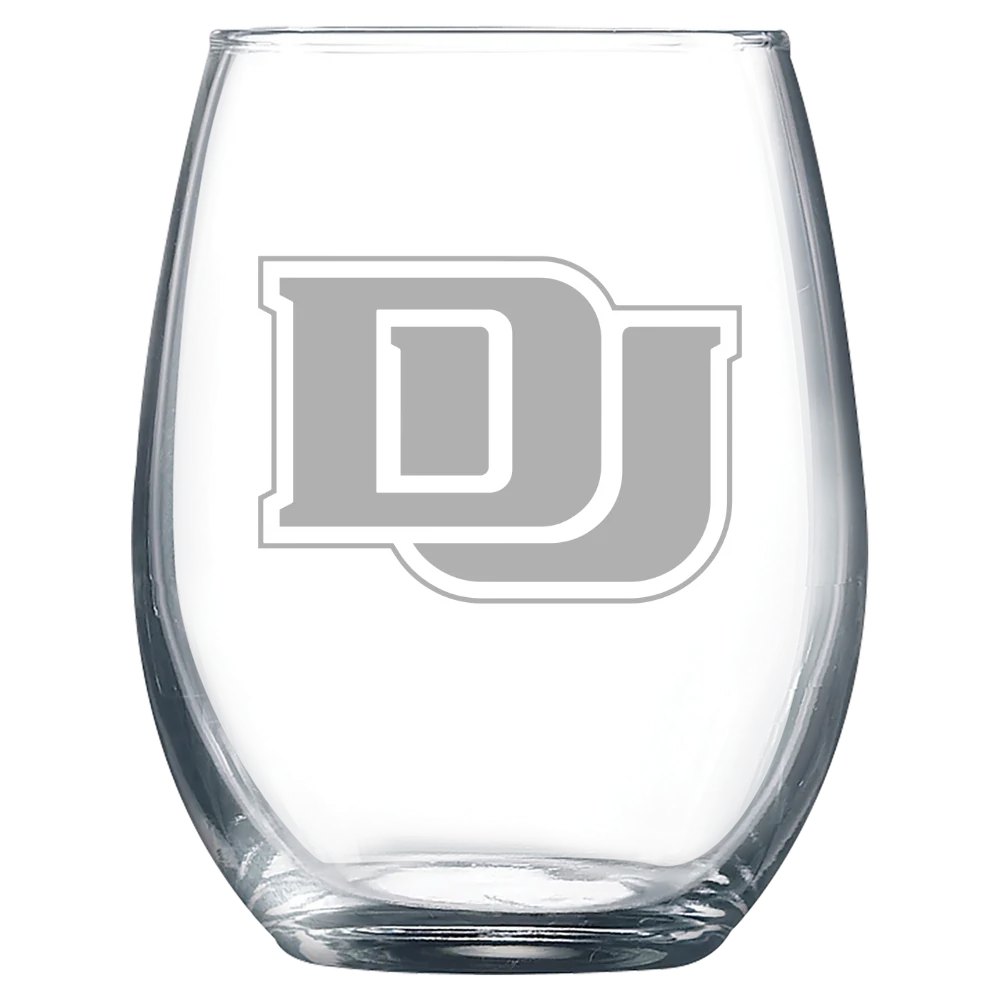 University of Denver Polar Camel 9 oz. Stemless Wine Glass