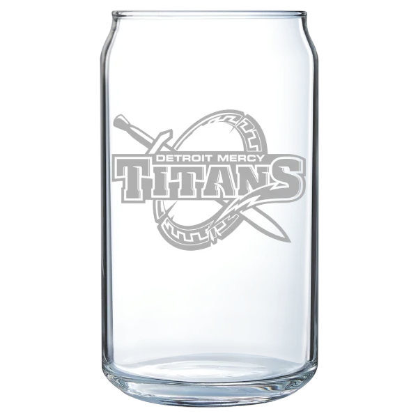 University of Detroit Mercy Polar Camel 16 oz. Can Glass
