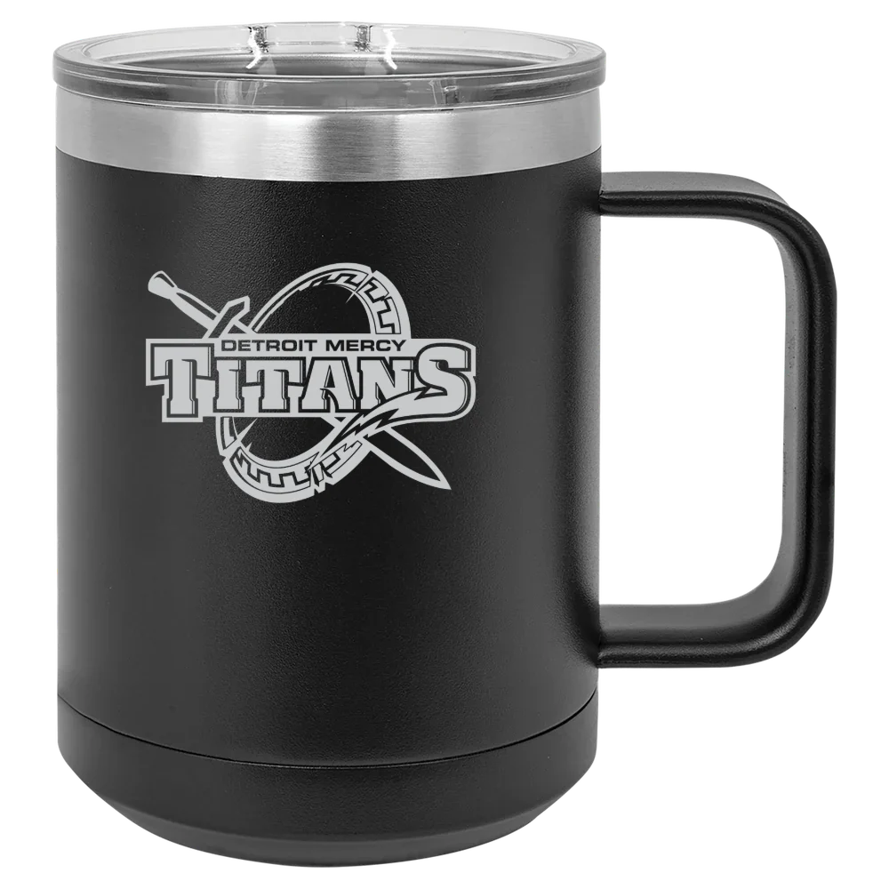 University of Detroit Mercy Polar Camel 15 oz. Mug with Slider Lid