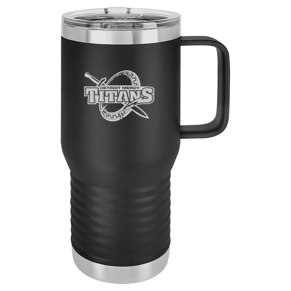 University of Detroit Mercy Polar Camel 20 oz. Travel Mug with Slider Lid