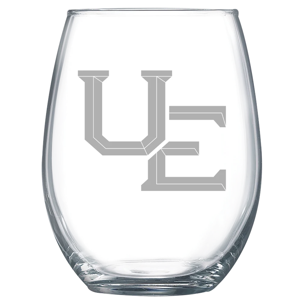 University of Evansville Polar Camel 15 oz. Stemless Wine Glass
