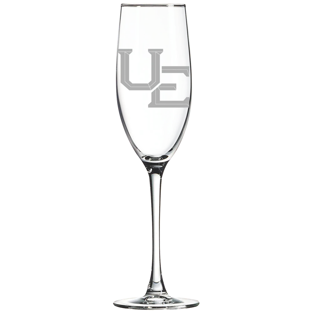 University of Evansville Polar Camel 8 oz. Champagne Flute